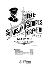 Stars and Stripes Forever, The piano sheet music cover